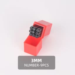 QJH Number Stamp (0-9) Letter Stamp Set (A-Z) Punch Perfect for Imprinting Metal Stamping Kit, Plastic, Wood, Leather 2-12.5MM