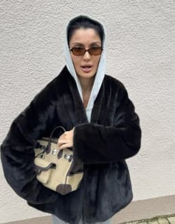 Women Solid Oversized Faux Fur Coat Shawl Collar Open Front Fluffy Thick Furry Jacket 2026 Loose Warm Winter Chic Streetwear New