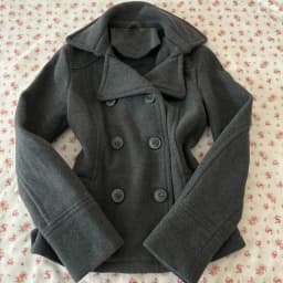 Men Cropped Coat Loose Stand Collar Double Breasted Woolen Jacket Epaulet Design Streetwear Thick Warm Autumn Winter Outerwear