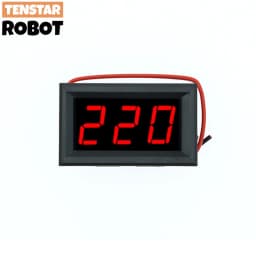 AC 70-500V 0.56" LED Digital Voltmeter Voltage Meter Volt Instrument Tool 2 Wires Red Green Blue Display 110V 220V DIY 0.56 Inch