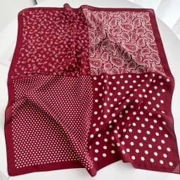 2024 Spring/Summer Retro Horse Print Neckerchief 70*70cm Green Square Scarf Women’s Breathable Imitation Silk Bandannas