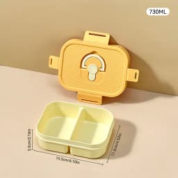 WORTHBUY Portable Plastic Lunch Box With Compartment Microwave Safe Fruit Salad Lunch Container Kid Student Leak-proof Bento Box