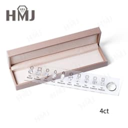 HMJ Jewelry Tools Caliper Diamond Carat Size Shape Customize Comparison Magnetic Ring Gem Base 10 Cuts 0.5-6CT for Jewelry Store