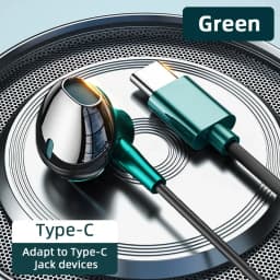 For Samsung Headphones HiFi Bass Stereo Volume Control With Mic USB Type C 3.5mm Wired Eadphone For Galaxy S25 S24 S23 S22 Ultra