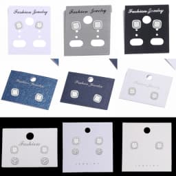 50/30pcs Multiple Sizes Jewelry Earring Necklace Plastic Cards Earring Stud Organizer Holder Hanging Display Card Studs Holder
