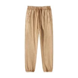 ZODF Retro Autumn Winter Men Batik Washed Cotton Sweatpants Unisex Loose Heavy Weight 420gsm Solid Joggers Pants HY0666
