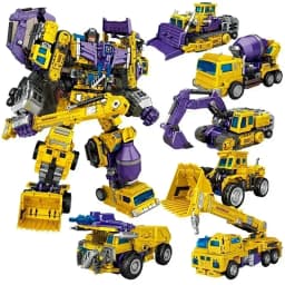 6 IN 1 NBK 42CM Devastator Toy Transformation KO Robot Car combination Action Figure excavator Blender Model NO BOX