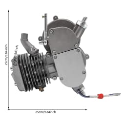 80cc 2-Stroke Pedal Bicycle Engine, Fuel Motorized Bicycle, 1.85kw Bike Transmission Motor CDI Ignition Cylinder Engine