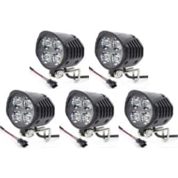 48V E-Bike Horn Light High Power Electric Bicycle Scooter LED Headlight Front Lamp Waterproof Outdoor Cycle Biking Accessories