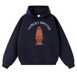 Funny I'm Mildly Irritated Marcus The Worm Meme Hoodie Humor Men Women Hoody Sweatshirt Autumn Winter Oversized Casual Pullover
