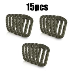 5/10/15/20pcs Tactical D-Shape Plastic Carabiner With Hard Spring Snap Clip ITW Keychain Gear Hook For Outdoor Camping Tools