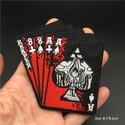 Feeling Good Embroidery Patch for Clothing Punk Iron on Patches Appliques DIY Sewing Clothes Jacket Jeans Home Decoration