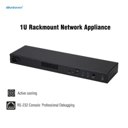 Qotom 1U Rackmount Mini PC 8x 2.5G LAN Intel Core I7/I5/I3 Firewall Router Fan Cooling VPN Server OPNsense PfSense Barebone