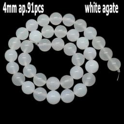44 Types White Chalcedony Jade Agate Bead Natural Stone Rondelle Cube Faceted Loose Beads for Jewelry Making Bracelets Accessory