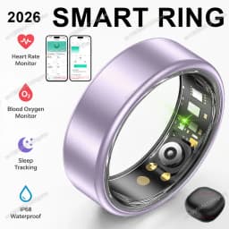2026 New Smart Ring Heart Rate Blood Pressure Sleep Monitor Motion Tracker IP68 Waterproof Men Women Smart Ring Holiday Gift R10