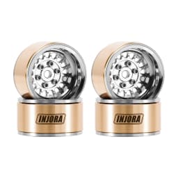 INJORA ModuWheel 1.0" Brass & Aluminum Beadlock Wheels for 1/18 1/24 RC Crawlers