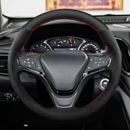 Car Steering Wheel Cover Hand-Stitched Anti-slip Black Genuine Leather For Chevrolet MALIBU XL Equinox Monza Trax Cavalier