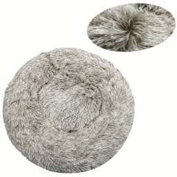 Round Large Dog Bed Winter Warm Plush Dog Bed for Medium Dog House Sleeping Dog Kennel Removable Small Cat Sofa Accessories