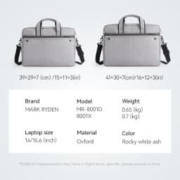 MARK RYDEN Laptop Bag Oxford Fabric Expandable Briefcase Fits 15.6 inch Water Resistant Business Handbag