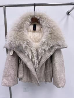 OFTBUY Luxury Short Big Fox Fur Goose Down Coat Female Natural Fur Puffer Jacket New Autumn Winter Thickened Warm Clothes Women