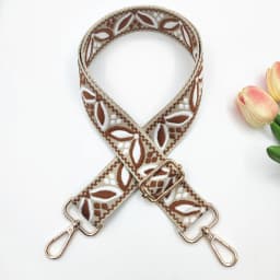 1 Piece 1.50inch Wide Adjustable Handbag Purse Strap Replacement Crossbody Shoulder Strap Magnolia Pattern Jacquarded Strap