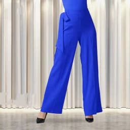 Modern Dance Pants Wide Leg Latin Dance High Waist Trousers Standard Dance Skirt Long Pants for Square Dancing