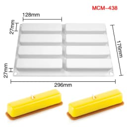 Oval Long Strip Mousse Cake Mold Silicone Pastry Mold For Sweets Cake Forms Tray DIY Homemade French Sweets Baking Mould