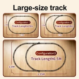 1:87 RC Steam Train 2.4G Simulation Remote Control Spray Track Train Electric Railway Set Railway Toy for Kids Christmas Gifts