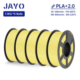 JAYO Updgrade 2.0 PLA+ 3D Filament 1.75mm PLA Plus 3D Printer Filament Neatly Wound 3D Filament PLA For FDM 3D Printer 5 Rolls