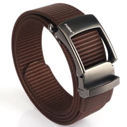 TUSHI Nylon Automatic Buckle Belt Outdoor Tooling Jeans Solid Color Canvas Waistband High Quality Casual Tactical Belt for Men