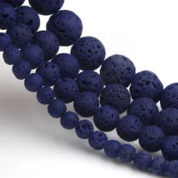 Natural Volcanic Lava Stone Beads Round Loose Spacer Beads for Jewelry Making Beadwork DIY Bracelets Accessories 15'' 4 6 8 10mm