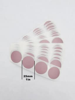 100PCS 25mm "1" Inch Round Circle Scratch Off Stickers For DIY Lucky Promotional Game Gift Cards