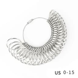 NIUPIKA HK/US/JP/UK/EU Aluminum Ring Rod Metal Ring Multi-size Specification Size Measurement Screening Jewelry DIY Tool