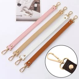 Bag Accessories 36cm Leather Short Bag Strap DIY Hardware Handbag Purse Straps Replacement 18mm Wide Shoulder Strap