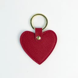 Print name free creative simple gift personalized PU heart-shaped keychain multi-color car keychain bag pendant