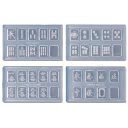 R3MC Resin Casting Molds Resin Silicone Mold DIY Craft Project Mahjong Nail Moulds