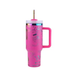 40oz Vacuum Insulated Car Mug Thermal Coffee Car Cup with Straw Stainless Steel Vacuum Insulated Tumbler for Sports Outdoor Tour