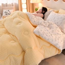 KDJEIKZ Microfiber Is Thickened by 3D Beanie Velvet to Protect the Warm Winter Blanket by Single Double Fall and Winter