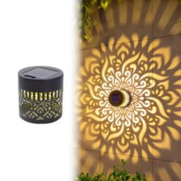 1/2PCS Solar Mandala Wall Lamp Outdoor LED Waterproof Light for Garden Lawn Porch Courtyard Decoration Wall Lamp Night Light