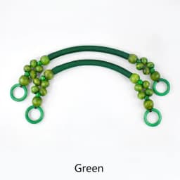 2/4Pcs 37/48cm Wooden Beaded Purse Frame Rope Wrapped Bag Handles for Crochet Beach Totes DIY Bags Making Replacement Supplies