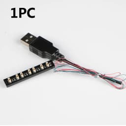 1PC DIY 1x4 Building Block Lamp Street Light Electric Decorate 1X1 LED Brick USB City Lighting