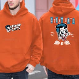2025 New Hoodies Stray Cat Brian Setzer Lee Rocker Slim Jim Phantom Men Retro Aesthetic Hoodie Funny Tops Men's Clothing
