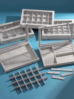 Jewelry Storage Box Large Capacity Ring Box Earrings Earrings Necklace Bracelet Pendant Box Hand Jewelry Jewelry Display Box