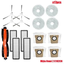Compatible For Xiaomi Mijia Omni 2 C102CN / B101CN / B116CN / X10+ Plus Parts Accessories Roller Side Brush Hepa Filter Mop Dust