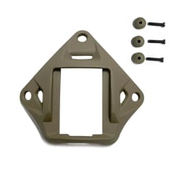 Tactics Helmet NVG Mount Shroud with 3-Hole, Aluminum Alloy Sports Camera Holder Base for Marine Helmets Fast Helmet
