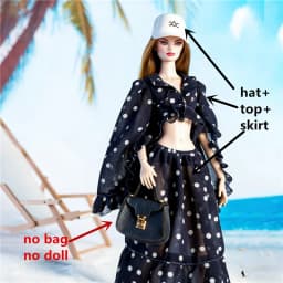 Designed styles Toy Doll accessories dresses Top Skirt Jeans for BarBi Xianxian FR 1/6 scale dolls