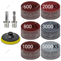Car Detailing Headlight Restoration Sponge For Auto Polishing Waxing Washing Cleaning Wool Pad Backing Plate Sandpaper Kit