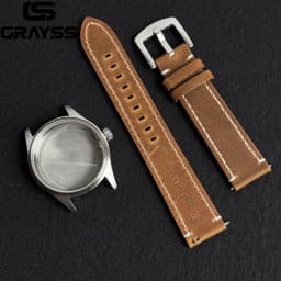 Retro 36/39mm Pilot Little Prince Watch Case Stainless Steel Sapphire Glass 20ATM Fit NH35 NH36 Movement Part Leather Strap