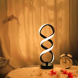 LED Ironwork High Legged Pleated Desk Lamp With USB Plug Three Color Stepless Dimming Bedside Touch Creative Bedroom Desk Lamp