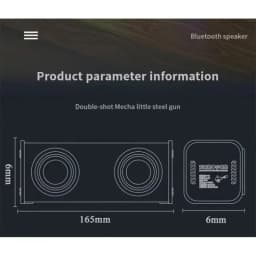 V8 Transparent Mecha Speakers Bluetooth 5.0 Wireless Double Bass Diaphragm Subwoofer Music TWS RGB Light Mini Party Loudspeaker